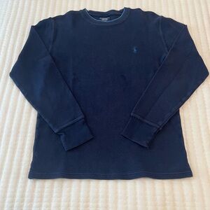 Polo Long Sleeve Shirt - Navy Blue